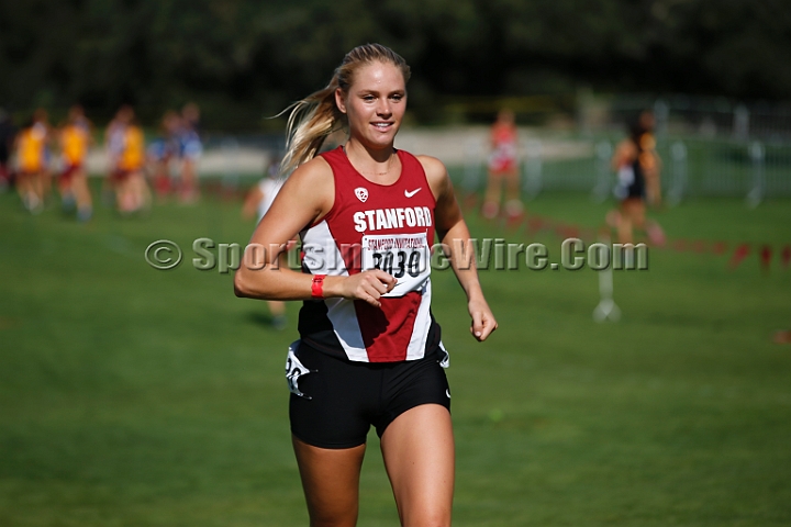 2014StanfordCollWomen-044.JPG - College race at the 2014 Stanford Cross Country Invitational, September 27, Stanford Golf Course, Stanford, California.